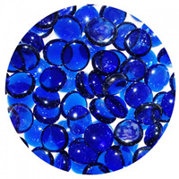 Декоративные камни , голубые 90 шт