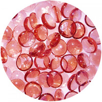 Декоративные камни , перламутровые-розовые 90 шт