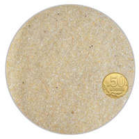 Грунт окатанный кварцевый песок (молочный) 0,1-0,63мм